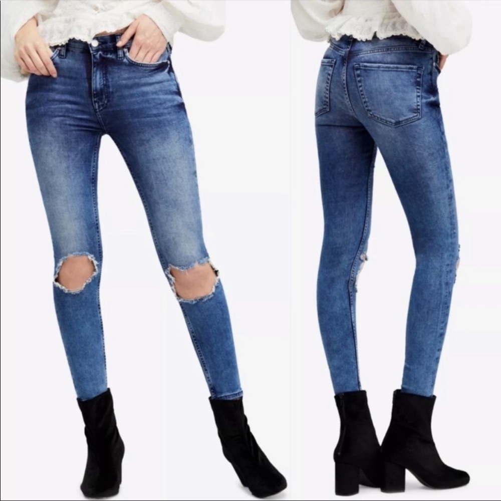 Free People High Waisted Jeans